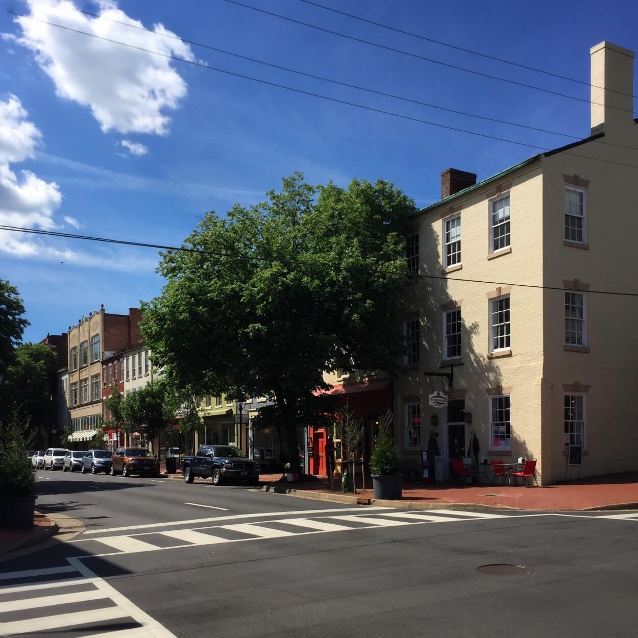 historic downtown Fredericksburg, Virginia