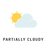 partly cloudy weather